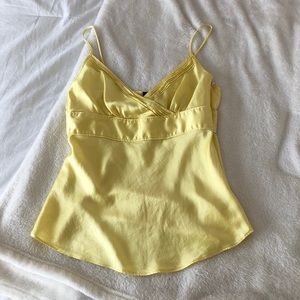 J Crew Yellow Silk Dress Shirt